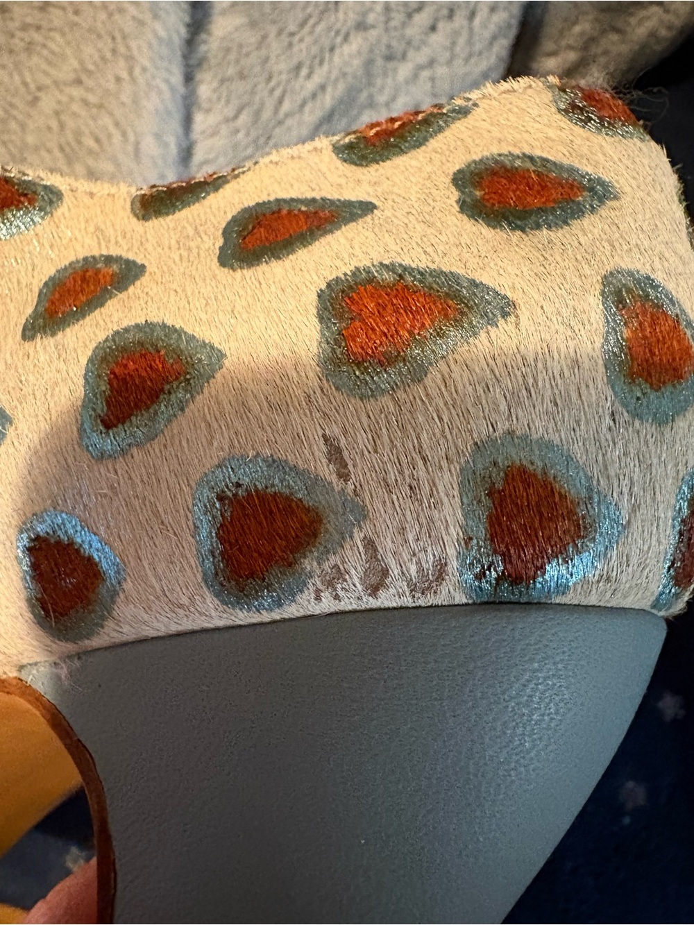 John Fluevog- Pre Loved Miracles Floral and Heart Mary Janes - Picture 7 of 10